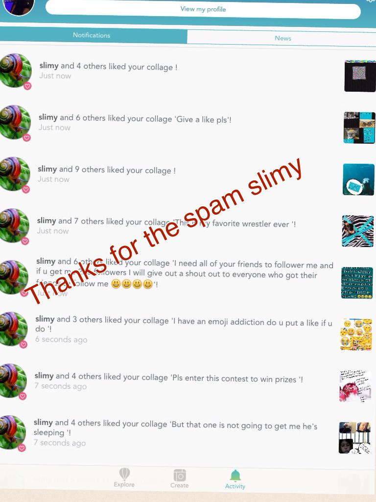 Thanks for the spam slimy 