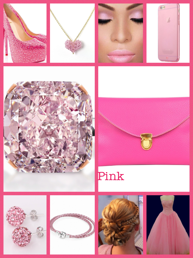 Pink prom night outfit set 