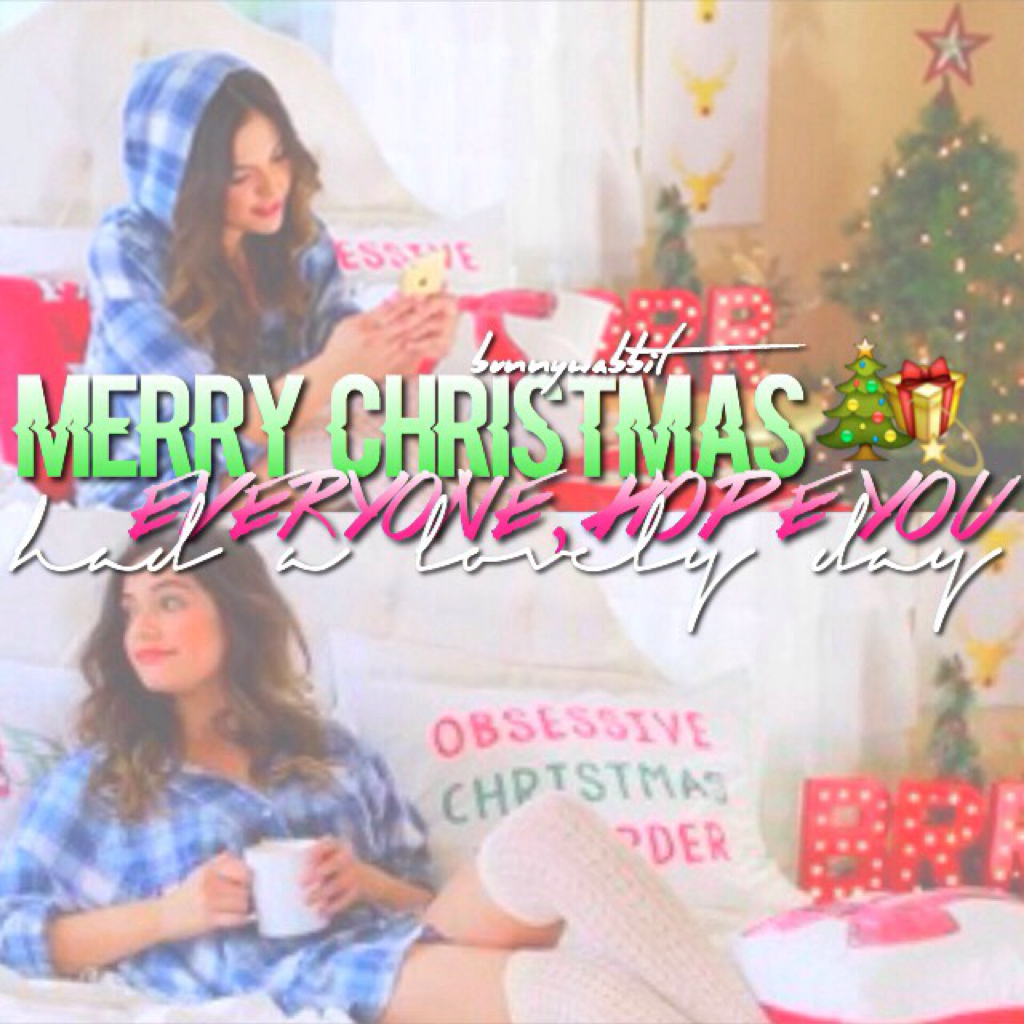 merry christmas lovelies! hope you had a wonderful christmas! 😘🎄✨ sorry this is a bit late! 👼🏼💘 