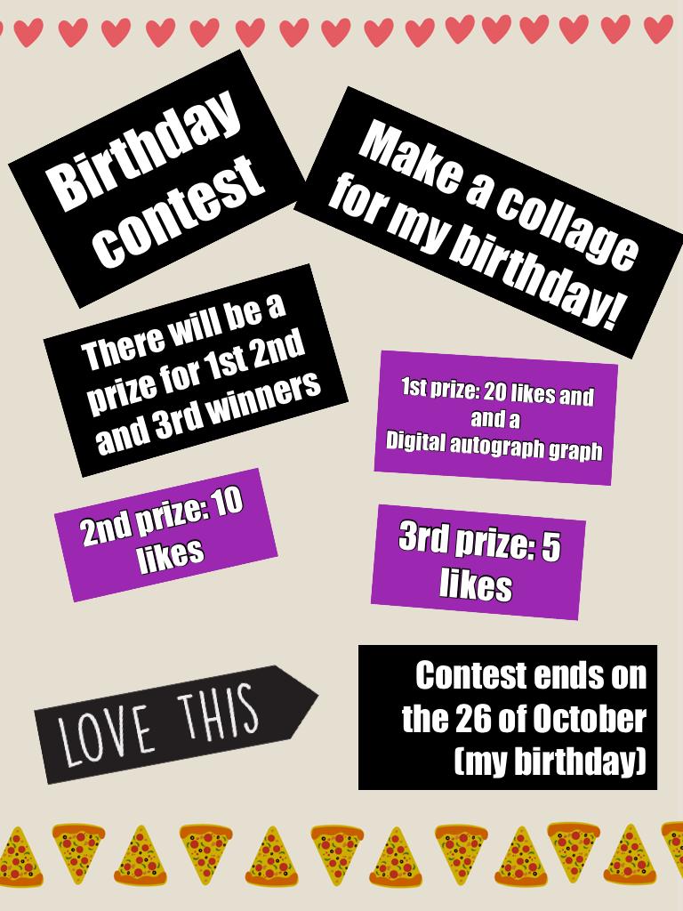 Birthday contest