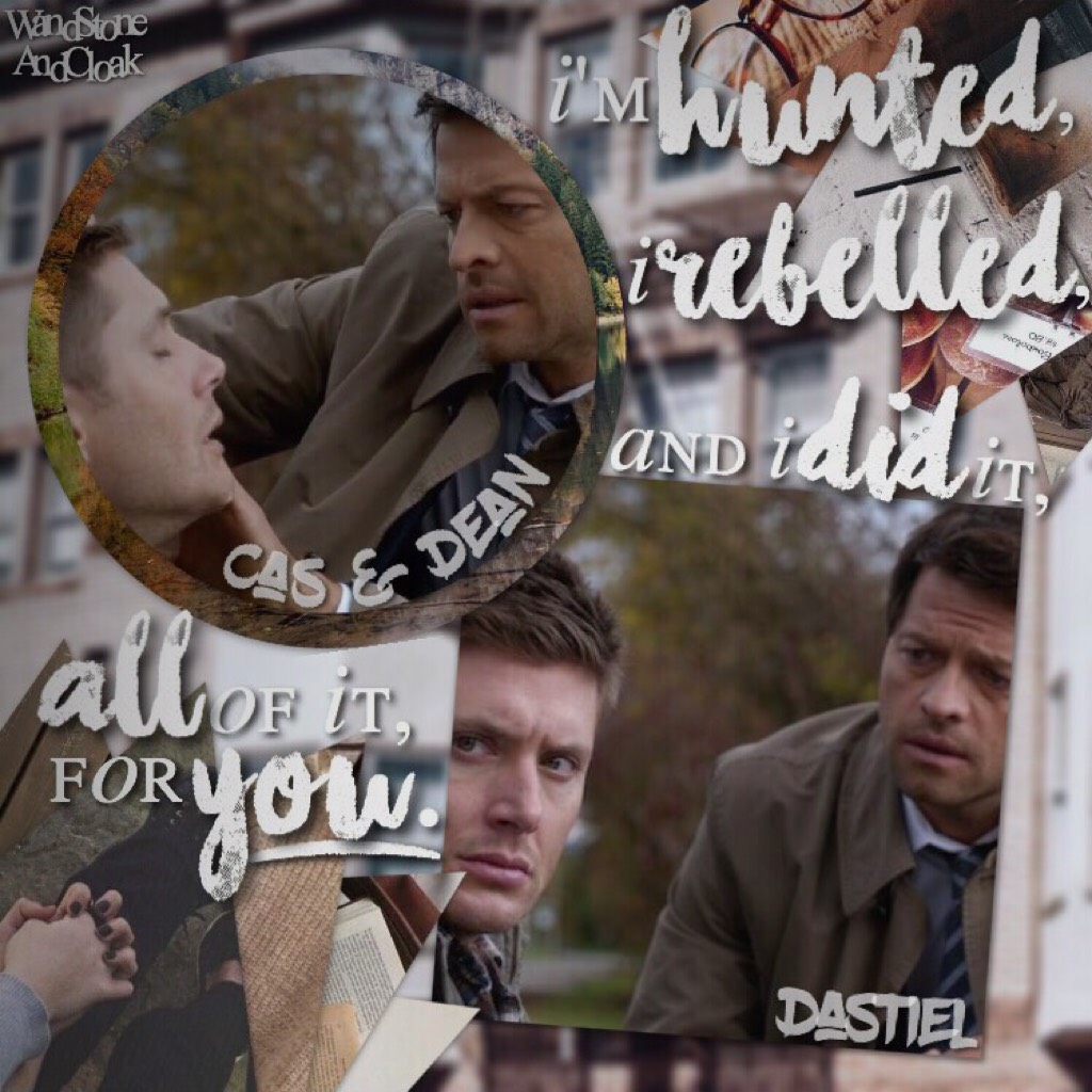 🌟click!:🌟
supernatural!! omg i love cas and dean ❤️ this show is great but i never got a chance to make an edit bc i started watching it over the two months i wasn't on pic collage 😂 im posting a collab and a shadowhunters tomorrow so i hope you like them