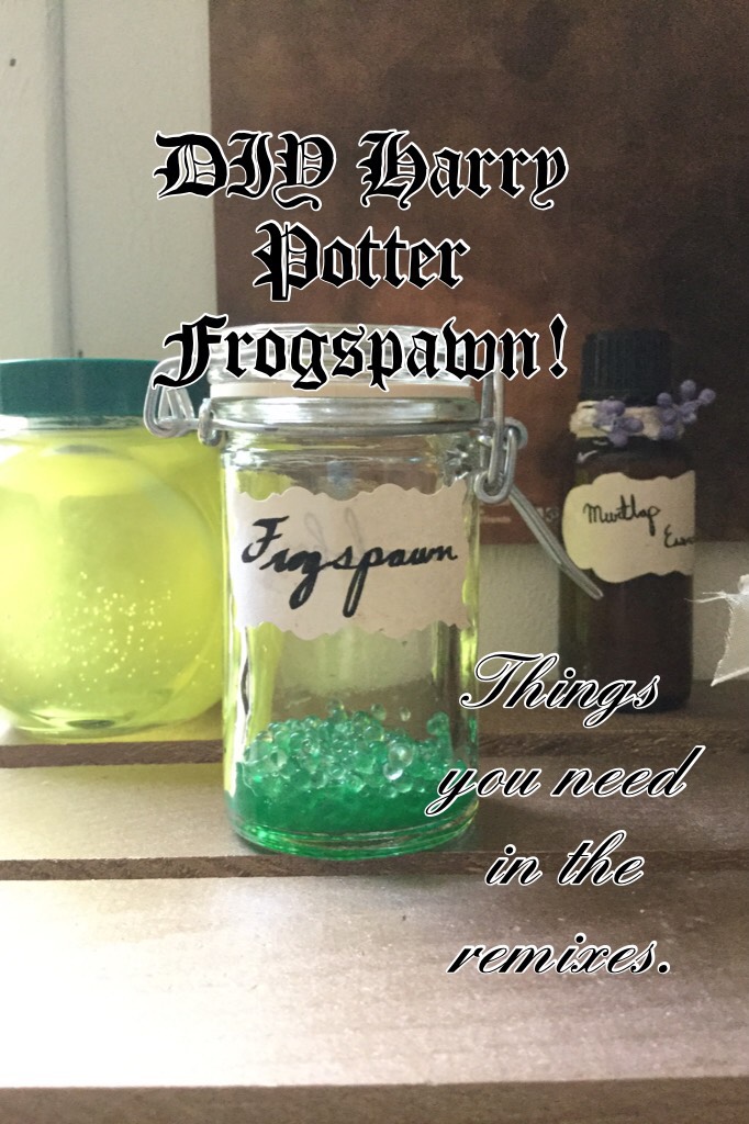 DIY Harry Potter Frogspawn!