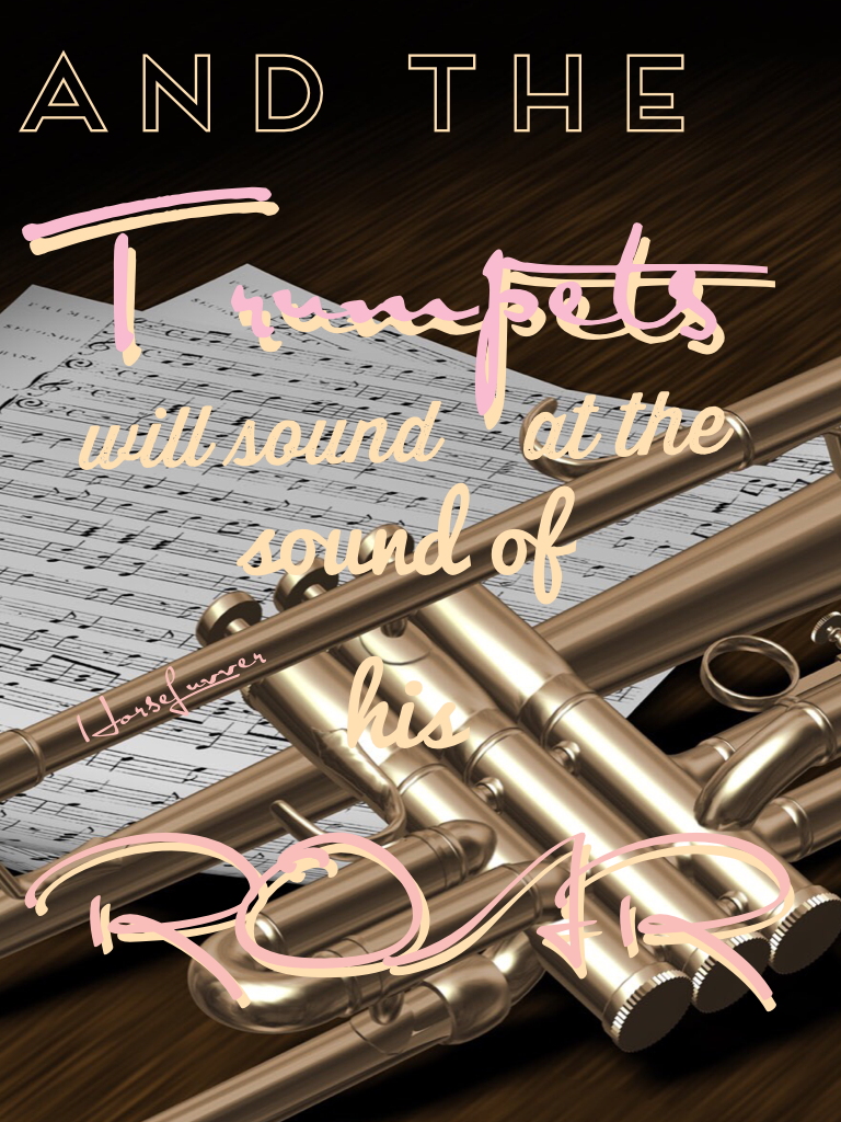 🎺Click Here🎺

I love the sound of trumpets. When God comes back to earth that will be a wonderful day and trumpets will sound. God Lives, Loves, and is AMAZING. 