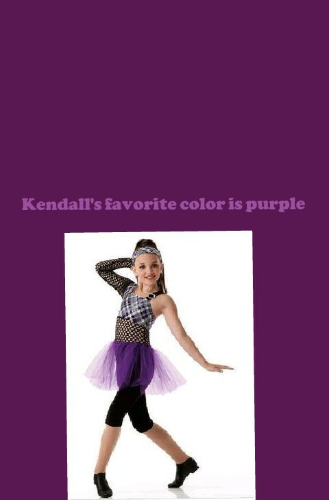 Kendall's favorite color is purple