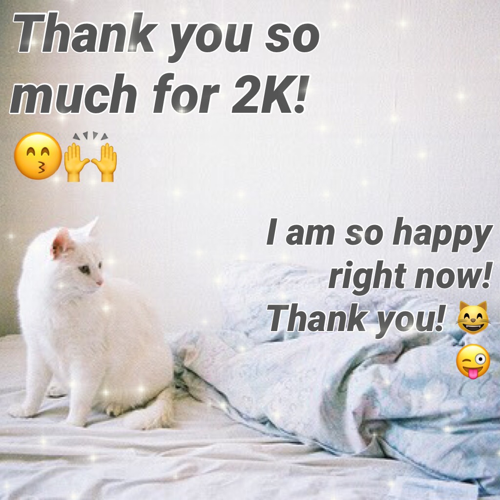 Thank you so much for 2K! 😙🙌 