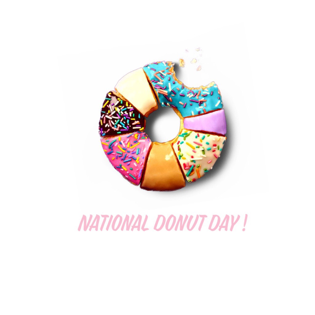 YaY it’s national donut day ,tomorrow! But krispy Kreme is giving away 50,000 free donuts so go get ur donut on 