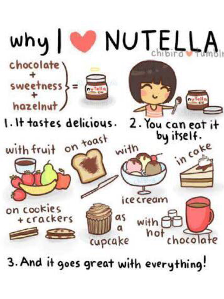 Nutella + me = my life