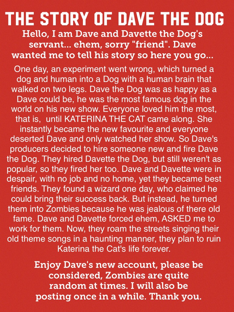Thank you for reading Dave's story.