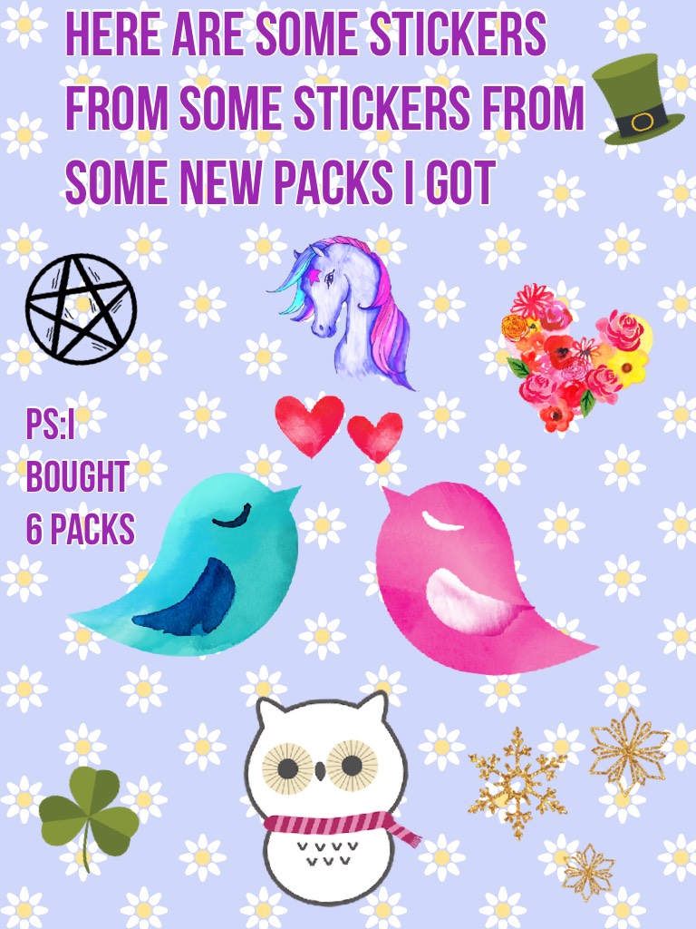 New sticker packs!!