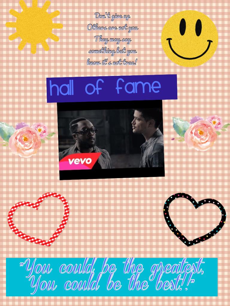 I love making these Hall Of Fame ~ The Script ft Will.I.Am