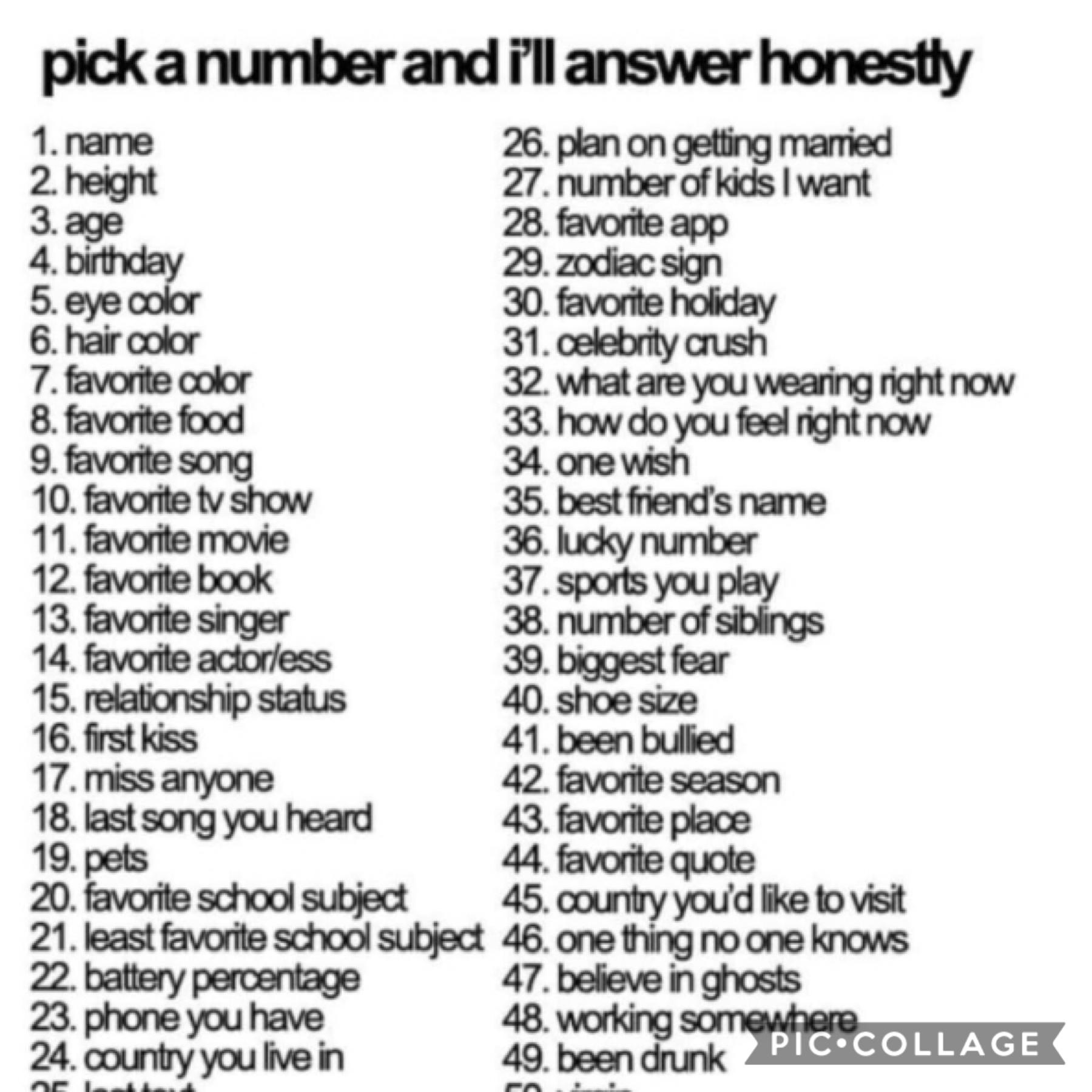 Pick a number! 💖