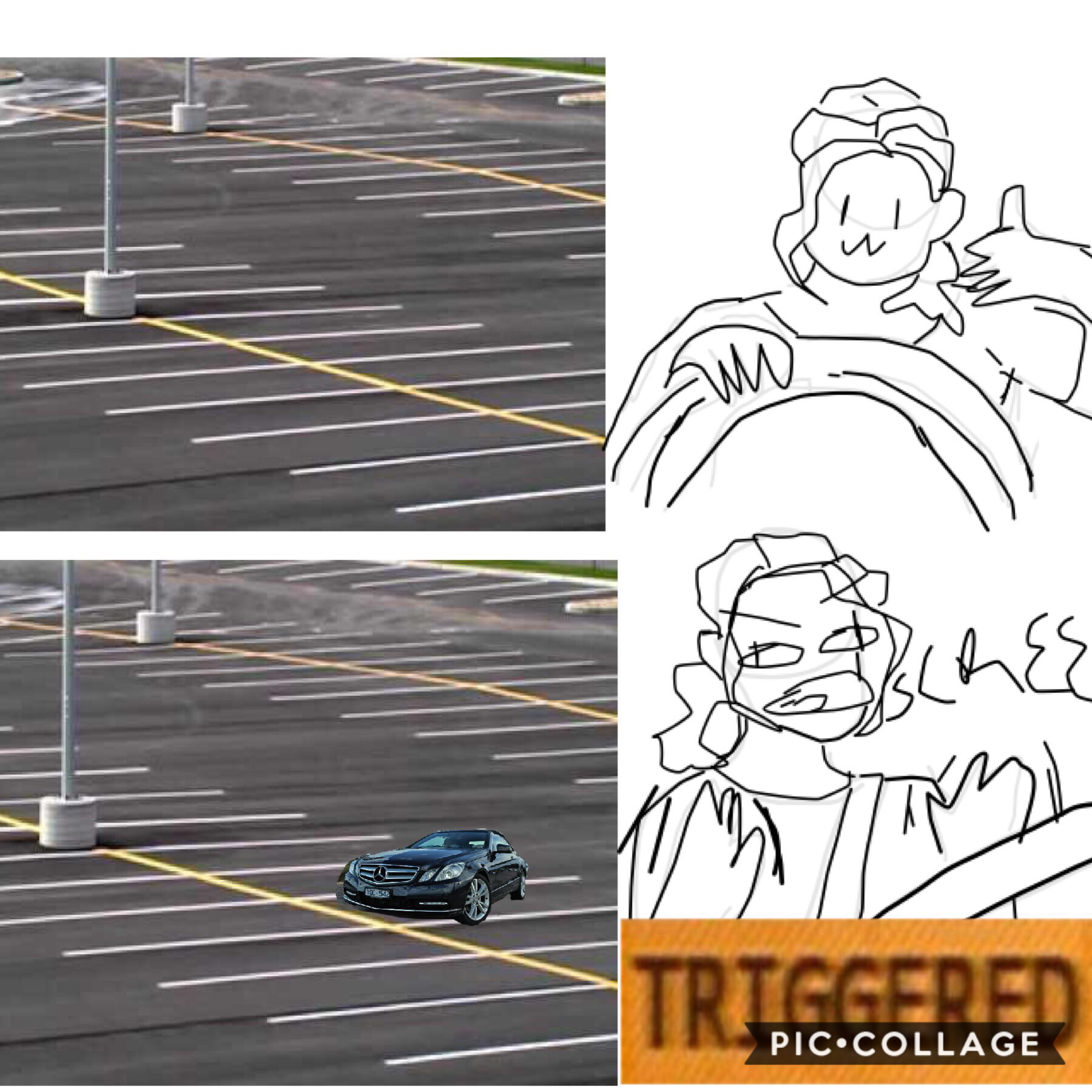 did I do this meme right (tap)

Driving in parking lots with cars in them gives me extreme anxiety, hence this. 