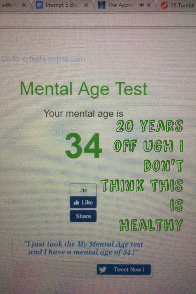 Mental age test ugh