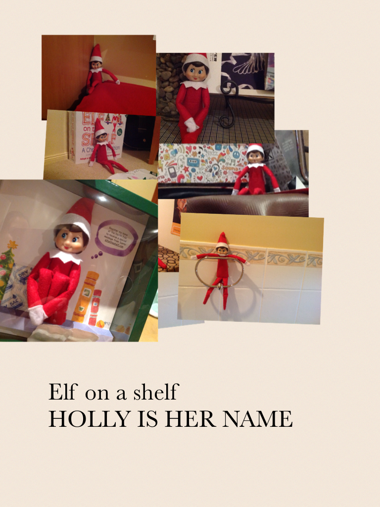 Elf on a shelf 
