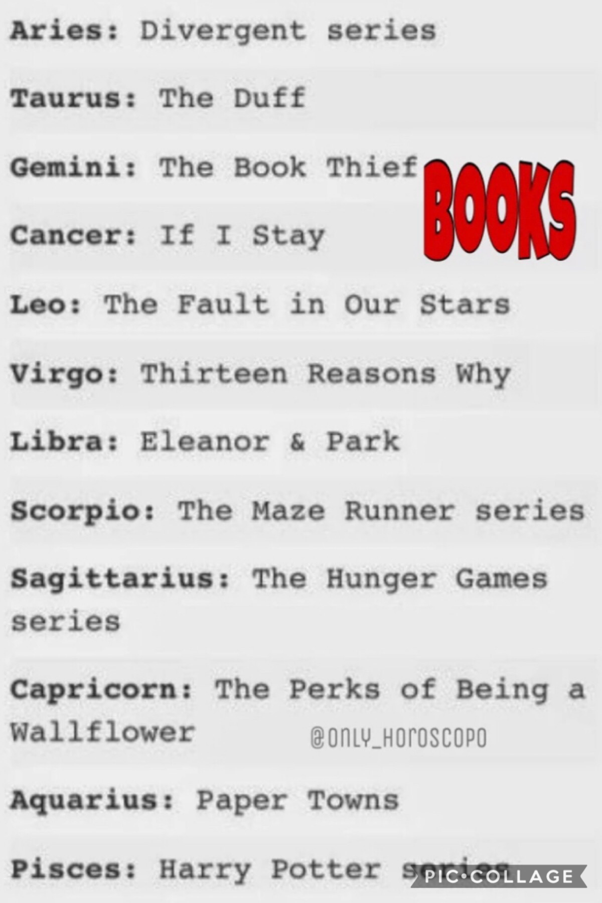 I’m Pisces and I got Harry Potter series💖💖💖