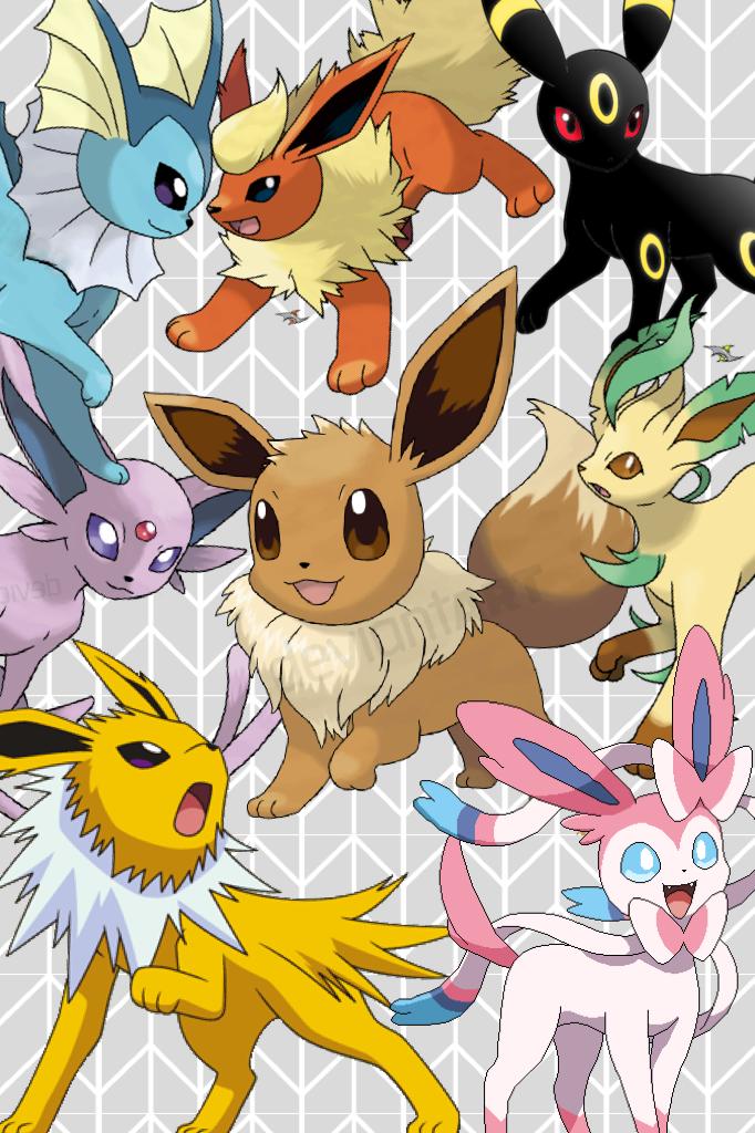 The eevee evolutions NEW and improved!!!