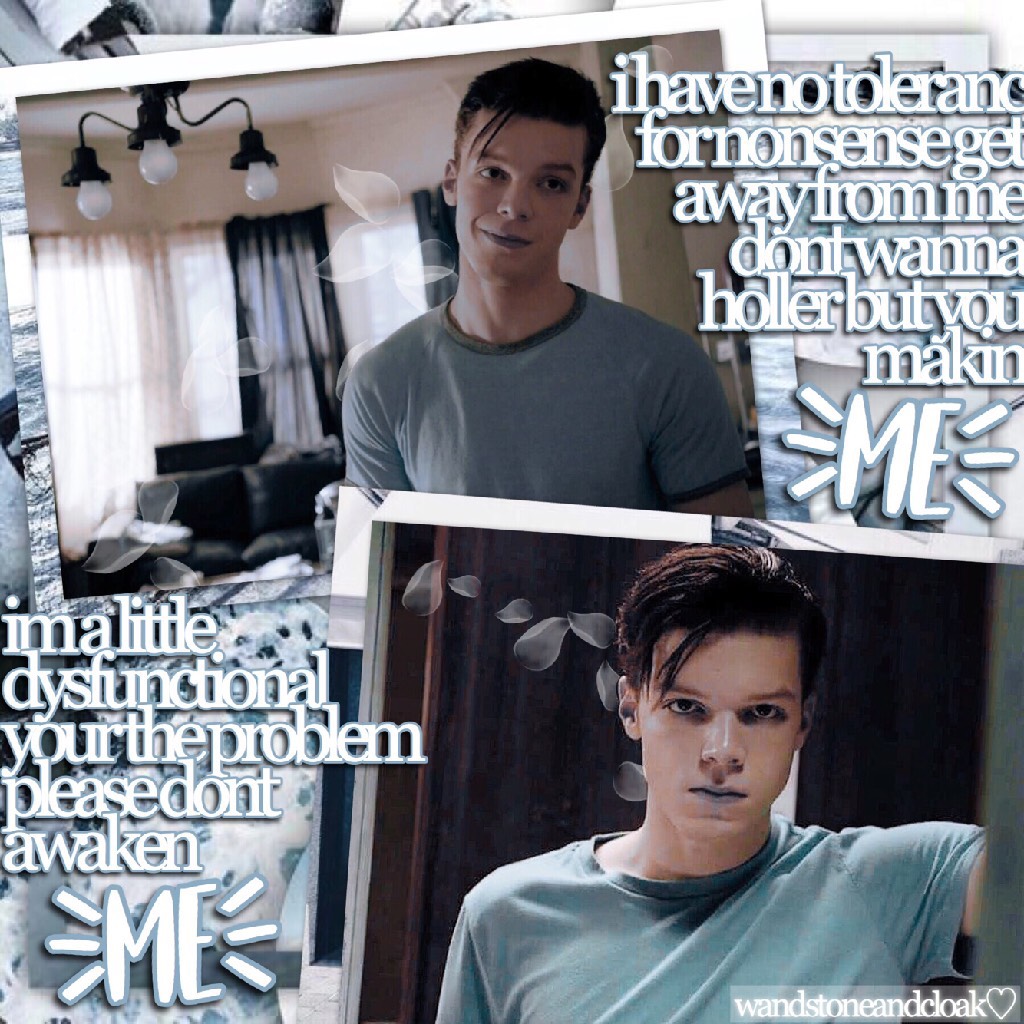 🚿click!:🚿
inspired by @obsessivetbh! 💞 i love ian (from shameless) so much! it’s such a good show, too! cameron monaghan is such a good actor i swear! ☺️💓
q//favorite gallagher?
a//ian!