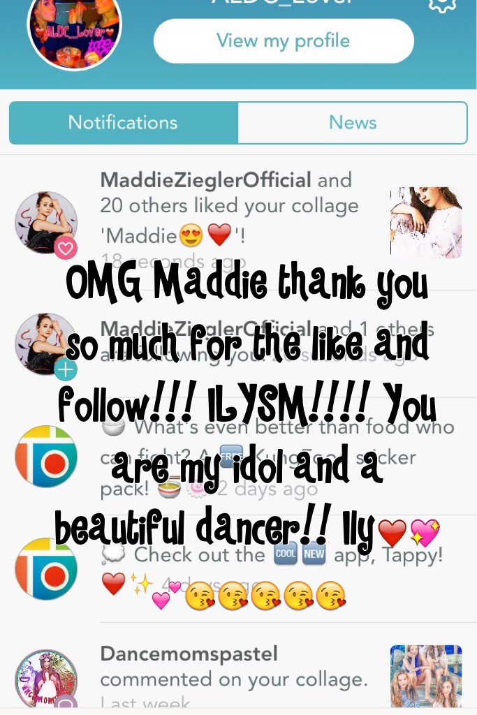 Love you Maddie and all of you guys💕❤️😘😘
