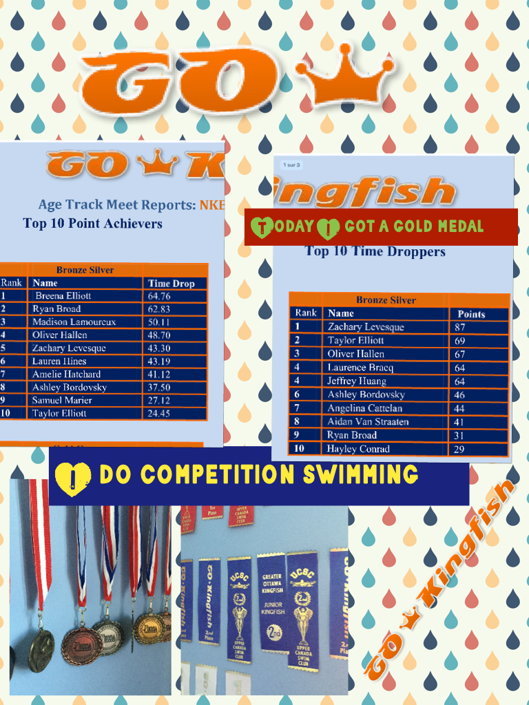 I do competition swimming