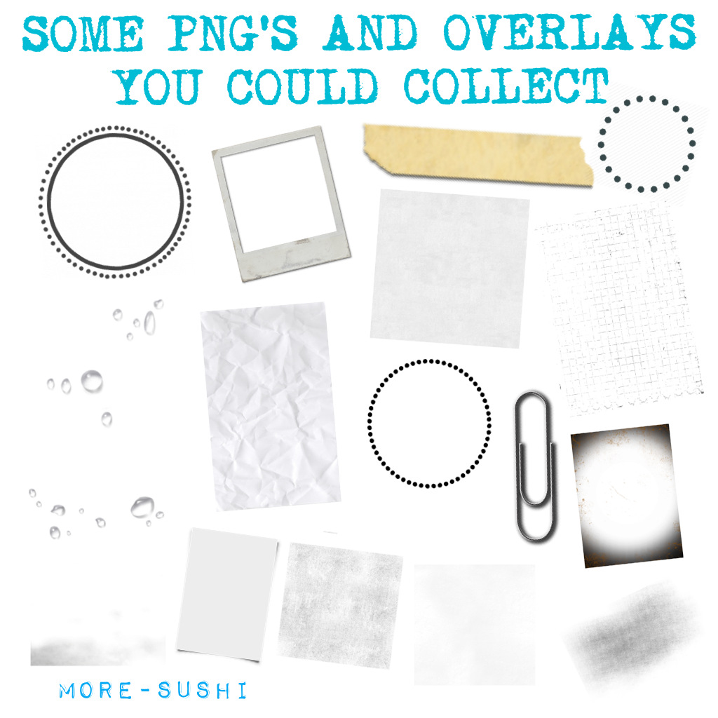 Here's some png's and overlays I use sometimes for my edits
