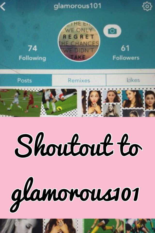 ⚽️click⚽️
Hey guys make sure to follow glamorous101 my other account👍