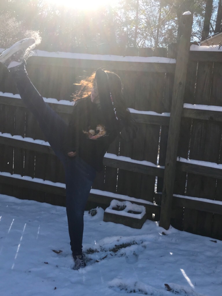 🥀

Here’s a random pic of me kicking the snow when it snowed in Mississippi idk how long agao😂
