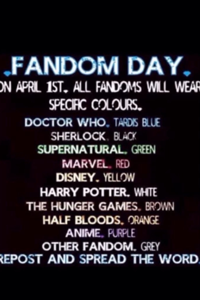 I'm wearing tardis blue and white. Comment which ones you are 