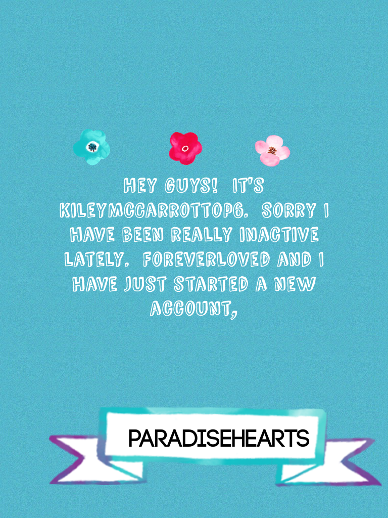 ParadiseHearts is the account ForeverLoved and I are co-owning together!  Love you guys so much!!❤️❤️❤️❤️❤️