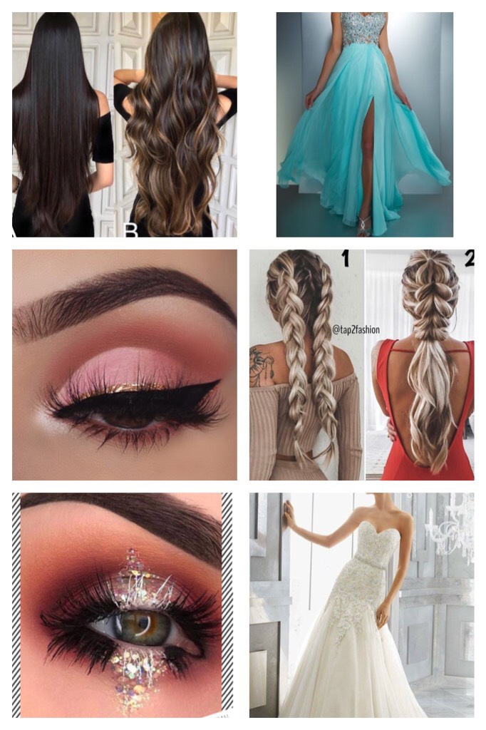 Witch one would you choose hair or hair eye or eye dress or dress