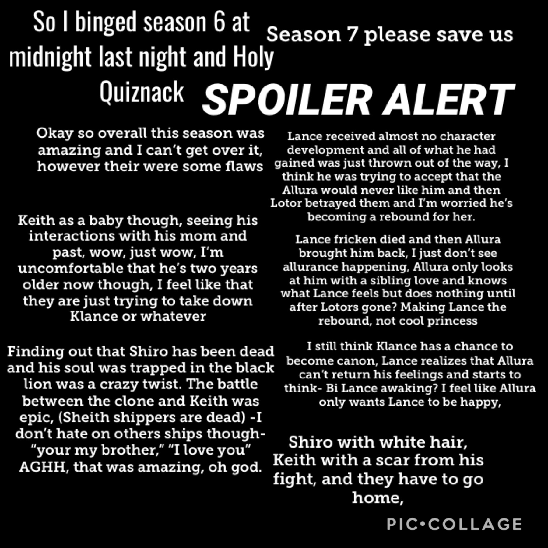 Spoiler Alerts! Sorry for the rant oh man, that was beautiful.