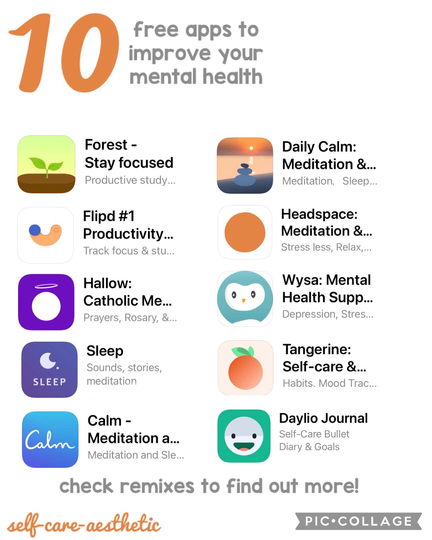 🧡tap🧡
10 free apps to improve your mental health!
Please check remixes for details about the apps 🧡
Thx for all the positive feedback on the box tutorial! I’m glad it helped x
If you have any feedback or suggestions for this too pls lmk! 🧡