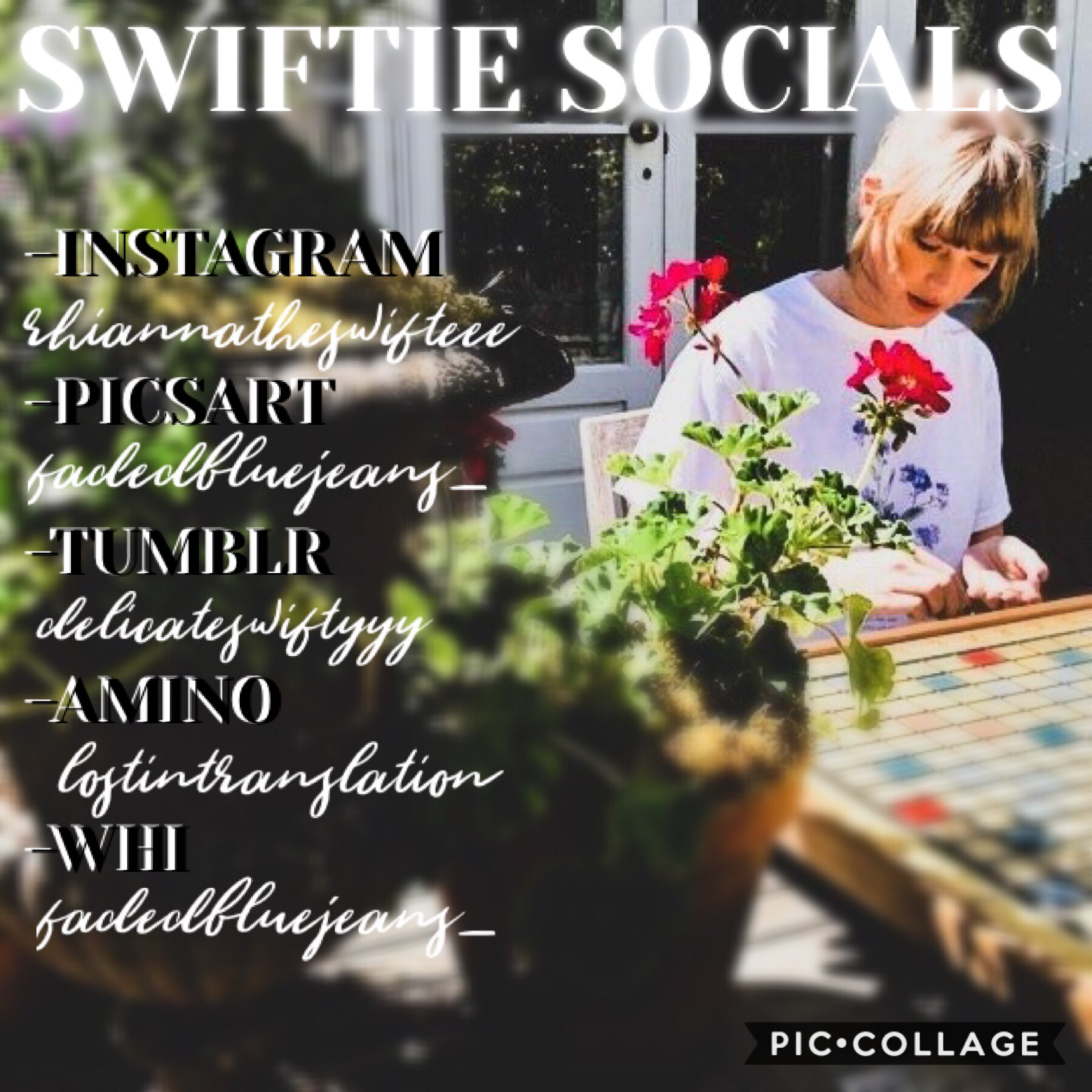 updated version of all my swiftie acc’s across different platforms!
you can contact me on any of them ( I’m most active on insta or amino) 

MUCH MUCH MUCH LOVE 💗
 
you kiddos are amazing 💗