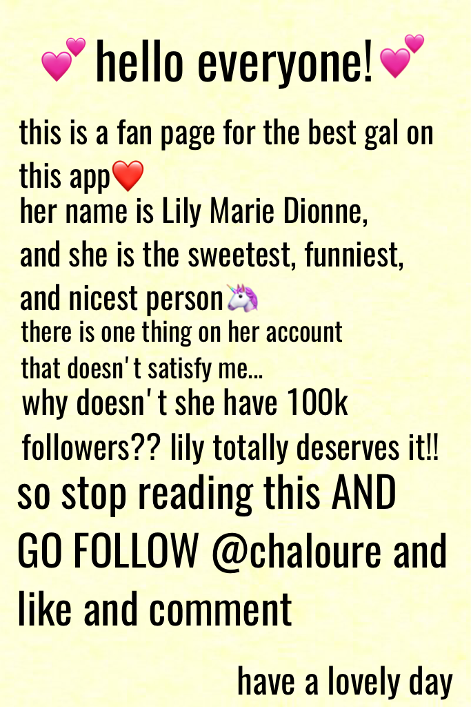 follow @chaloure!!!