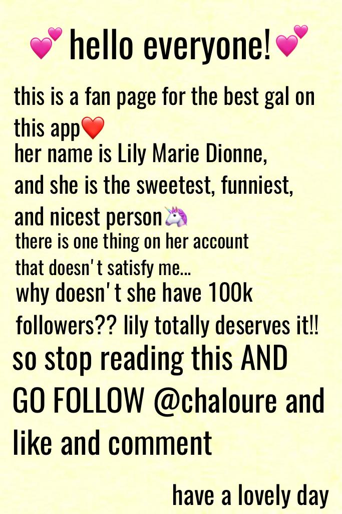 follow @chaloure!!!