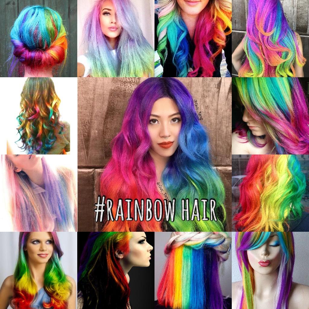 #rainbow hair