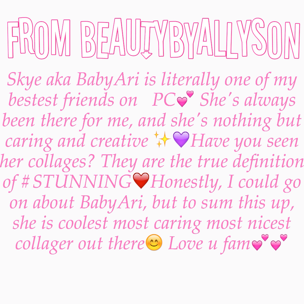 From @BeautyByAllyson xx