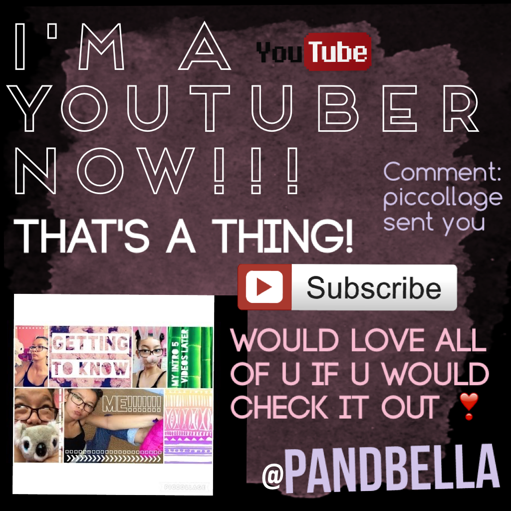 My YouTube is pandbella 💕