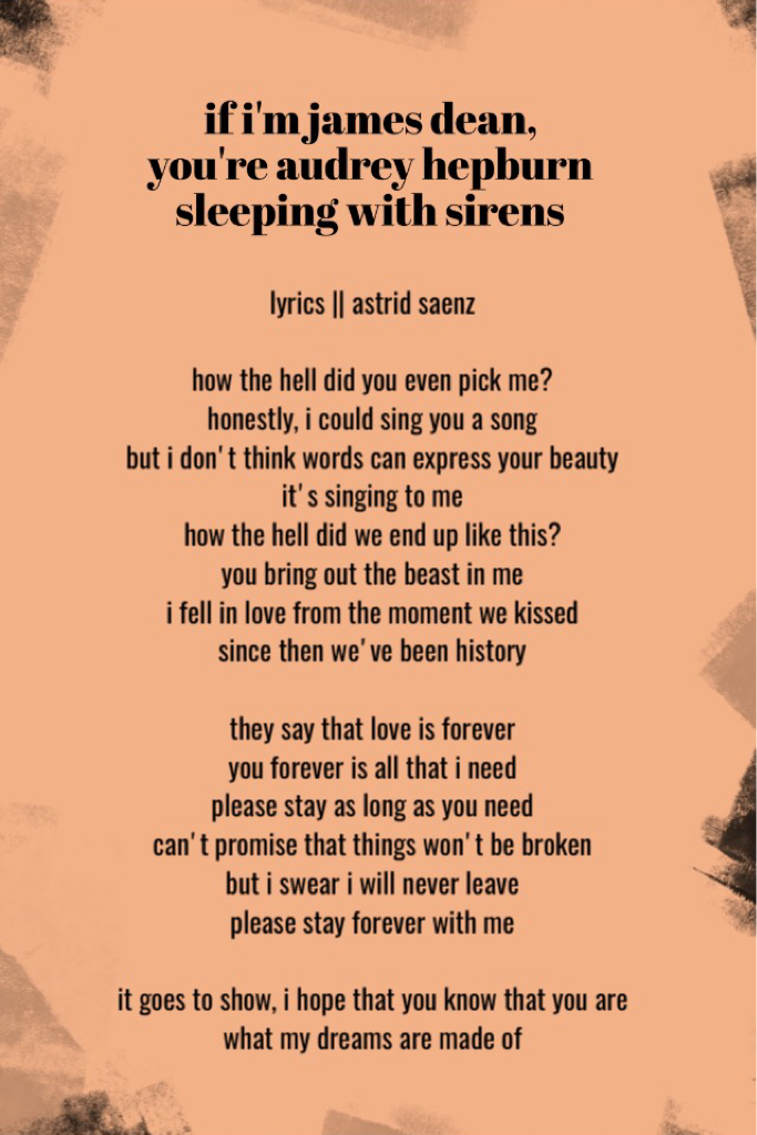 I want to listen to Sleeping with Sirens till I fall asleep and wake up in 2081. :) || "You have to be odd to be number one." —Dr. Seuss 