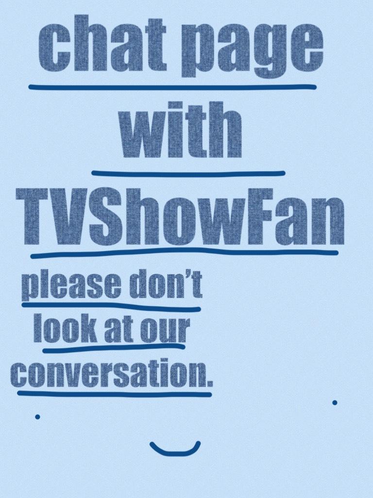 chat page with TVShowFan