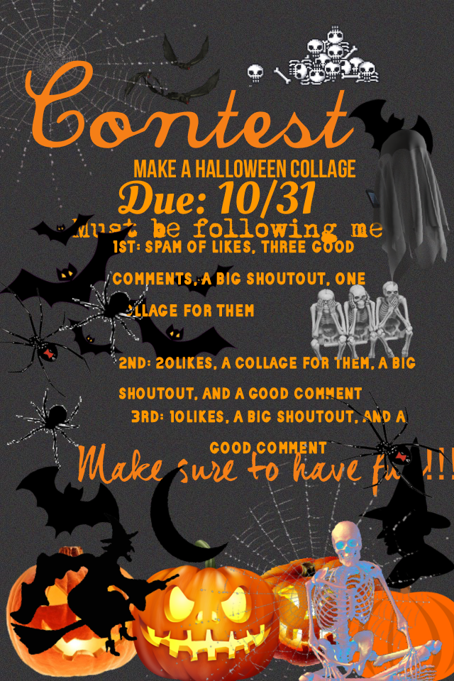 Halloween contest!! Please enter, got big prize!🎃🎃🎃