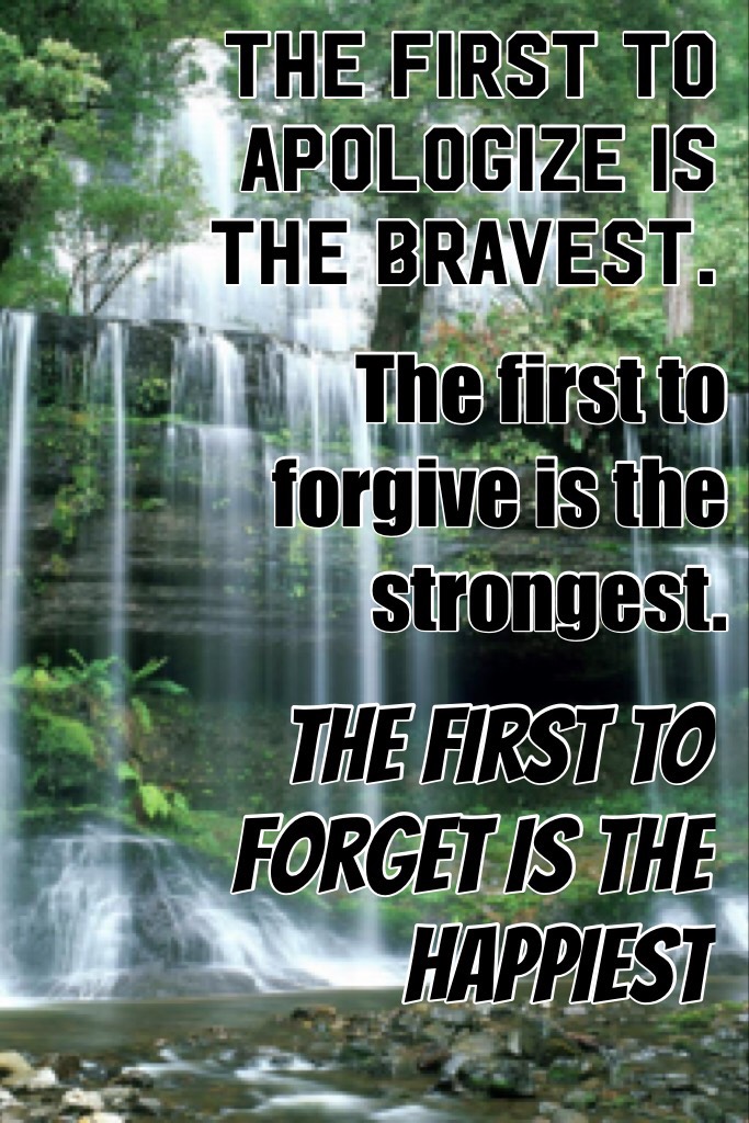 Forgive and forget 