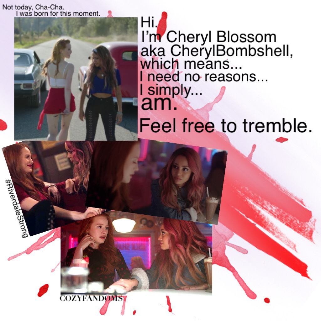 5/10/18
No idea what to say...
QOTD: What episode is this quote from?
OQOTD: Fav ship?
Mine is definitely Choni (and MariChat from Miraculous Ladybug...) 
#RiverdaleStrong #favhashtag #Choni4Life