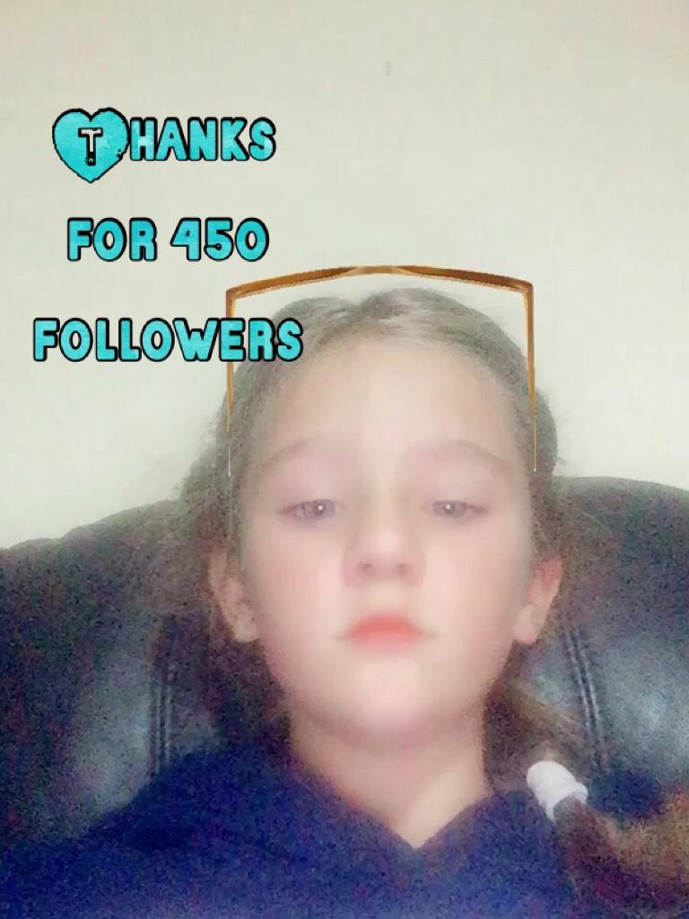 Thanks for 450 followers