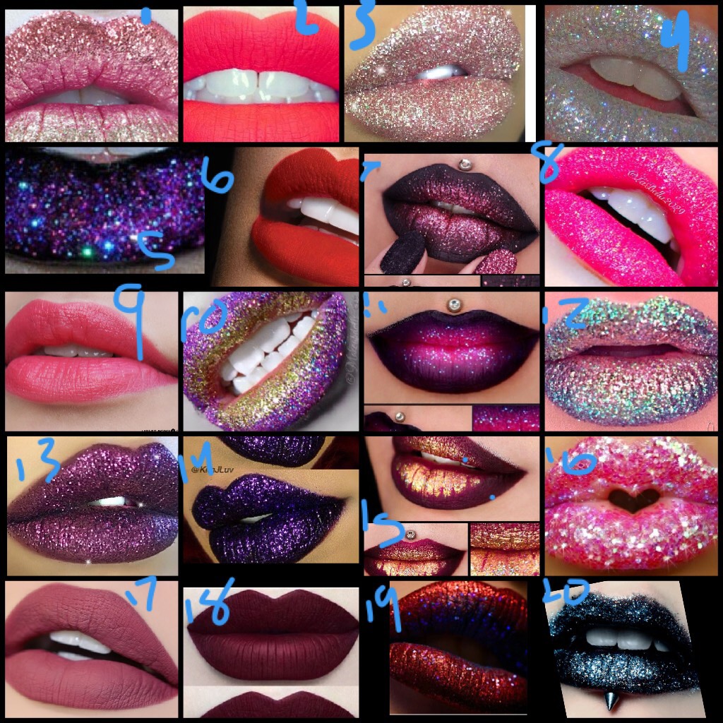 Witch lip color or lip design would you ware. 🤩