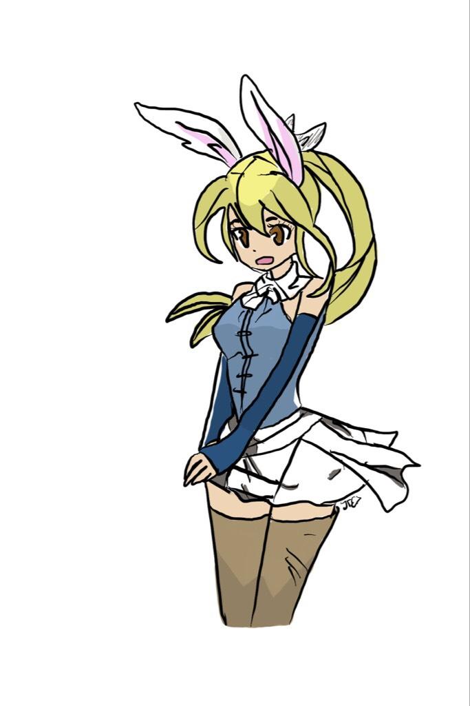 🐰TAP🐰

I DID THIS I DREW THIS AHHH
it's Lucy from Fairy Tail in a bunny costume ^^
i'm so proud because usually i'm not this good digitally (even though this is still crâp) 
today is the last day to enter the contest! 