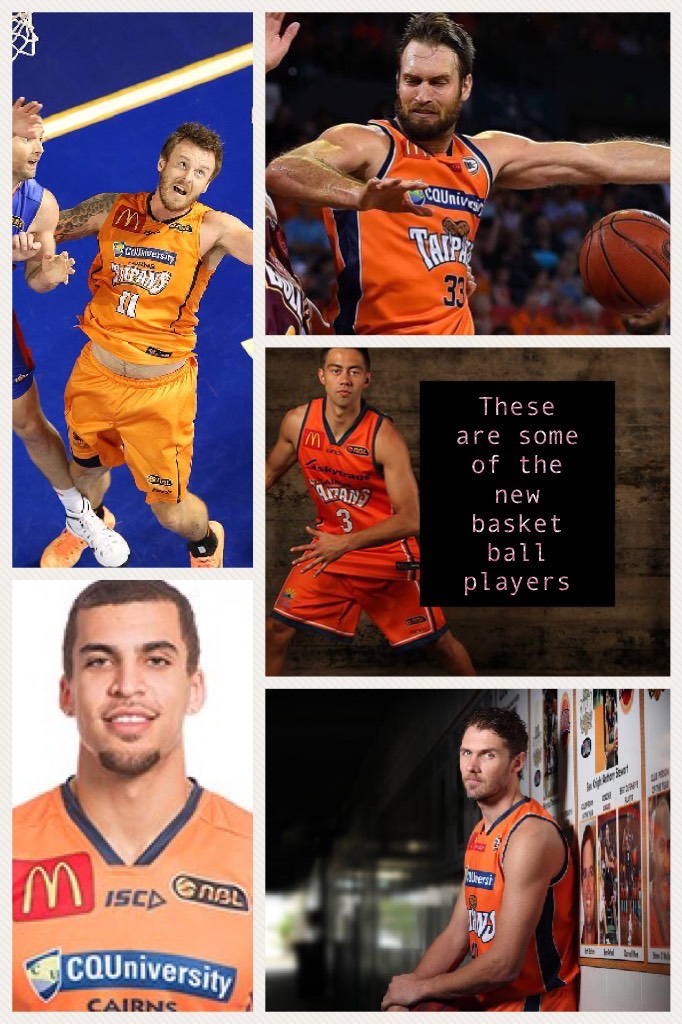 These  are some of the new basket ball players