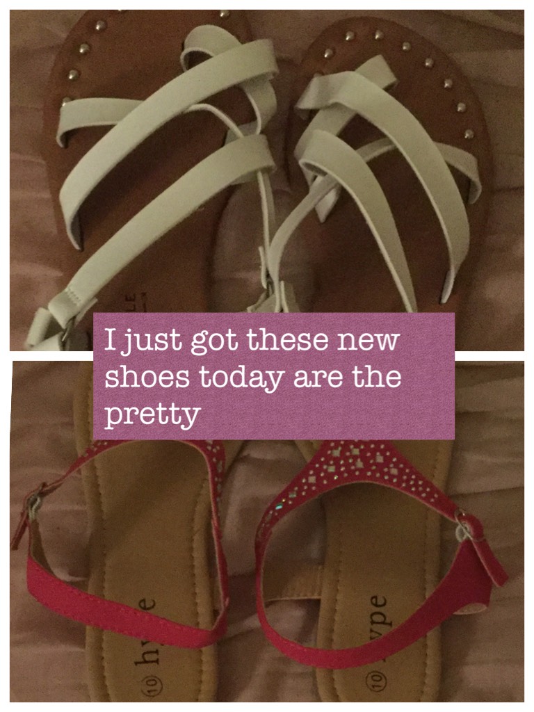 I just got these new shoes today are the pretty 