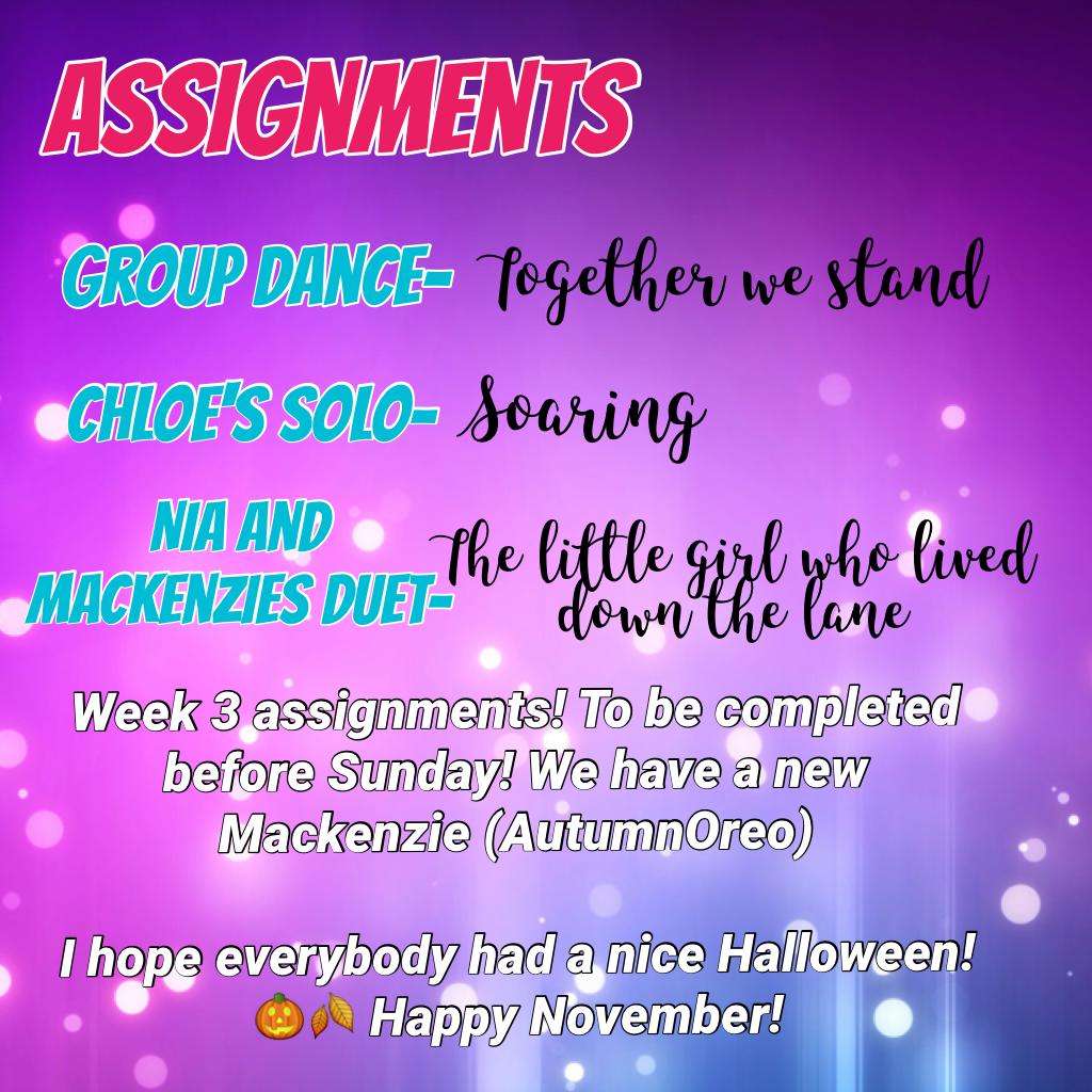 Week 3 Assignments💜👑🙌🏼