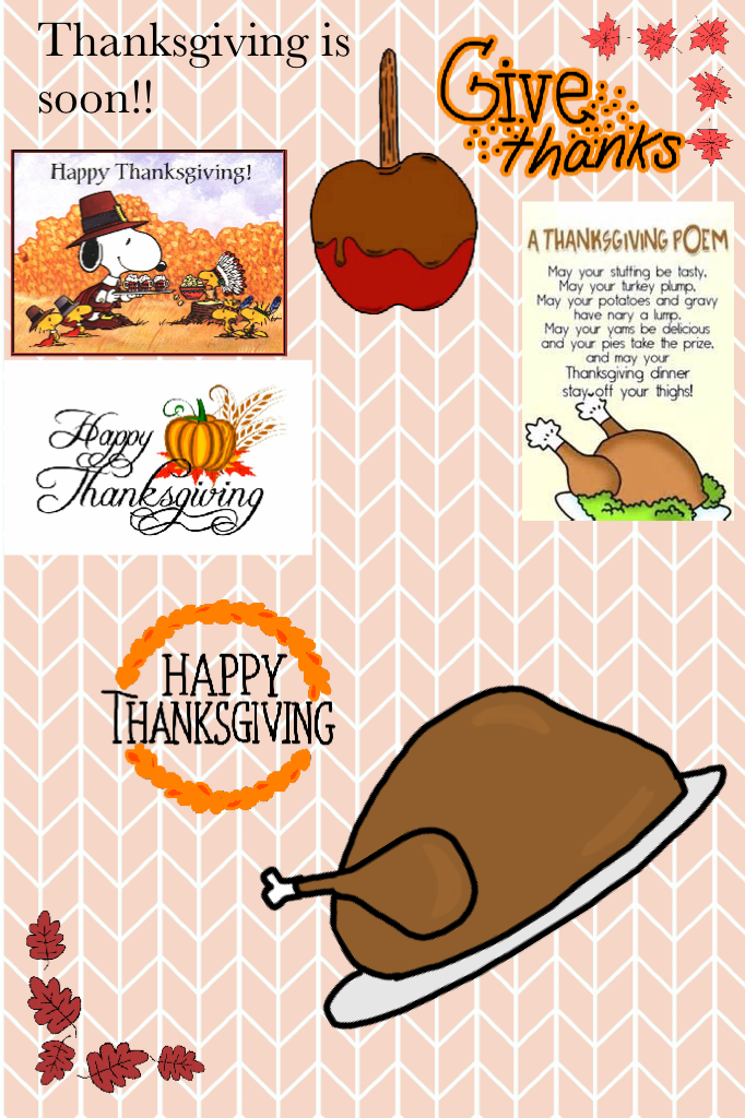 Thanksgiving is soon!!