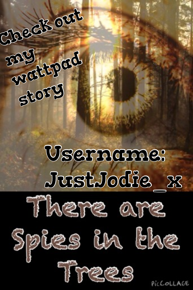 Checkout my story!!
JustJodie_x
Wednesday Potter 
There are spies in the trees
